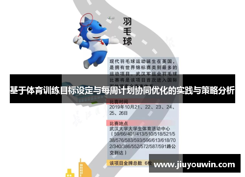 基于体育训练目标设定与每周计划协同优化的实践与策略分析